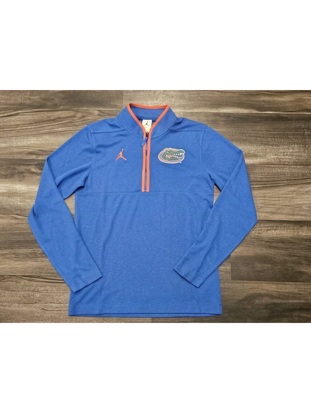 Jordan Mens Florida Gators Game Blue Half-Zip Basketball Pullover Small